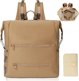 Omanmoli Diaper Bag Backpack, Large Neoprene Baby Bag for Boys Girls with 15 Diaper Bag Organizer