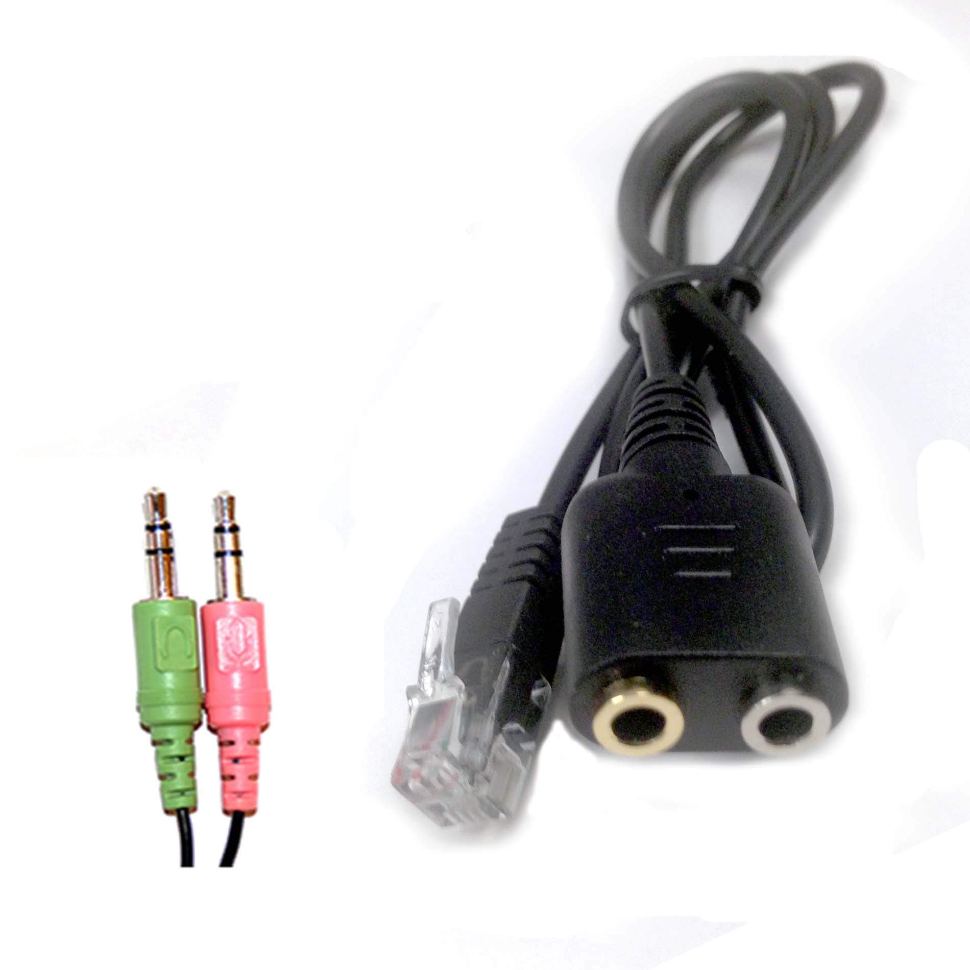 Headset Adapter to connect a PC headset to a Cisco IP Phone