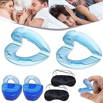 Anti Snoring Mouthpiece, The Quiet Anti-Snoring Mouthpiece Universal Size, Mouth Guard for Sleep Apnea & Instant Snoring Relief, Ensure Deep and Calm Sleep, Wake up Refreshed (2Pcs)