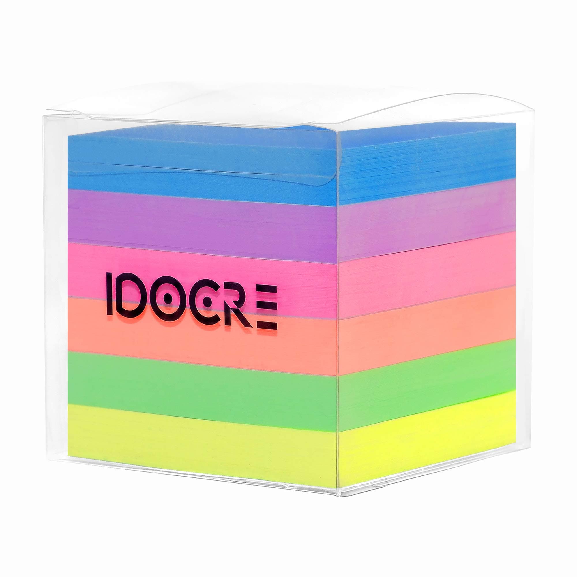 Sticky Notes 3x3 inches - 12 Pads/Pack, Waterproof Post It Notes, Neon Multi Color Memo Notepads