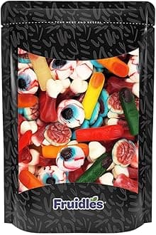 Fruidles Halloween Missing Body Parts Gummies, Fun And Festive Holiday Snacking (Half-Pound Bag)