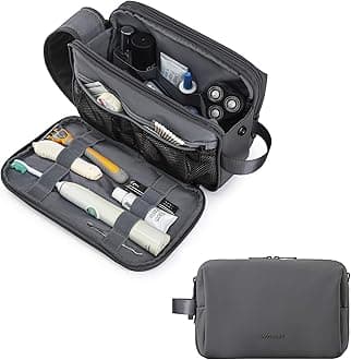 Toiletry Bag for Men, Travel Shaving Dopp Kit Water-resistant Toiletry Organizer for Travel Accessories (Grey-2)