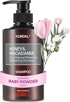 [KUNDAL] Honey & Macadamia Pure Natural Balancing Refreshing Shampoo 500ml (Baby Powder) / Hair care/pH Balanced