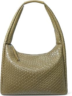 BOSTANTEN Purses for Women Woven Shoulder Bag Vegan Leather Hobo Designer Handbags