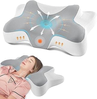 DONAMA Cervical Pillow for Bed Sleeping, Memory Foam Contour Neck Pillows with Breathable Pillowcase, Ergonomic Neck Support Pillows for Side, Back and Stomach Sleepers