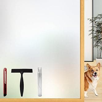 Pure Frosted Glass Window Privacy Film 24 Hour Two Way Privacy, Removable, Static Cling, Ideal for Privacy scenarios Such as Home Office Doors and Windows (29.5 x 78.7 Inch)