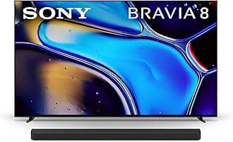 Sony 55 Inch OLED 4K Ultra HD TV BRAVIA 8 Smart Google TV with Dolby Vision HDR and Exclusive Features for PlayStation®5 (K-55XR80), 2024 Model BRAVIA Theater Bar 9 Sound Bar