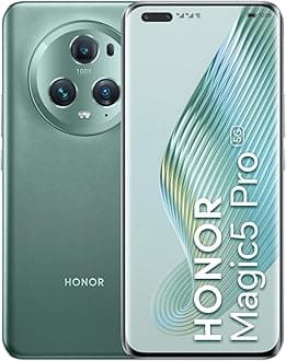 Honor Magic5 Pro 5G 512GB ROM 12GB RAM Smartphone 6.81" 120Hz 50MP AI Triple Camera, Dual SIM, Mobile Cell Phone Global EU/UK Model PGT-N19 Mobile Cell Phone (Green)