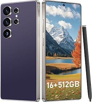 I25 Ultra: Powerhouse 16GB/512GB, 2-Day 7000mAh Battery, Huge 6.99" Android 14 Phone w/Built-in Stylus - Your All-in-One Device The Superior Choice (Purple)