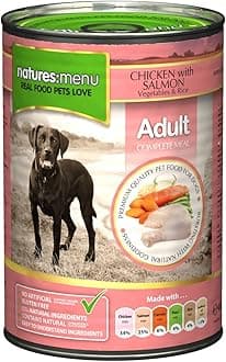 Natures Menu Dog Food Can Chicken with Salmon 12x400g