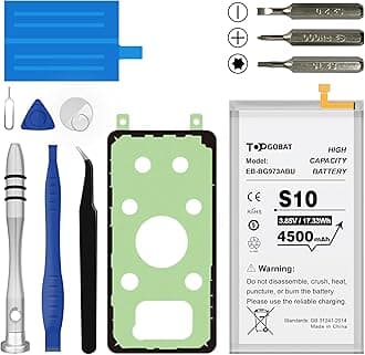 Replacement for Samsung Galaxy S10 Battery, 4500 mAh High Capacity Compatible with Samsung Galaxy S10 Model (SM-G973F/U/W/X/N, SM-G973U1, SM-G9730, SCV41, SM-G973C) with Tool Kits,