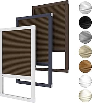 Hoeflife Cellular Shades Cordless Blackout, Skylight Blinds for Windows Roof Window Shades for Home, Room Darkening Honeycomb Blinds for Doors - Custom Cut to Size(Blackout, Coffee)