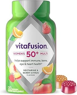 Vitafusion Women's 50+ Daily Multivitamin, Gummy Vitamins, 120 Ct