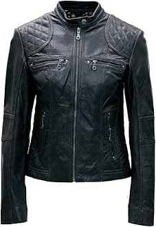 PAUL BERMAN Ladies Real Leather Biker jacket