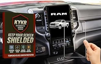 Ram 1500 Screen Protector 12 Inch (2019–2026), Fits Dodge Ram 1500/2500/3500 Uconnect Display, HD Clear Gloss, 9H Tempered Glass, Scratch Resistant