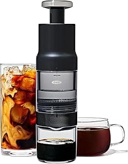 Brew Rapid Brewer – Portable Manual Coffee Maker, Built-In Stainless Steel Filter, Adjustable Strength, Compact & Lightweight, No Pods or Paper Filters Needed