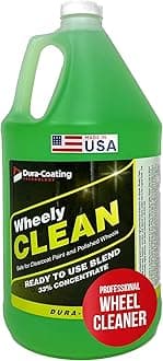 Wheely Clean - Professional Wheel Cleaner | Highly Effective for Chrome, Aluminum, and Clear-Coated Wheels | 1 Gallon Ready-to-Use Wheel and Rim Cleaner Solution, Made in USA
