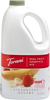 Torani Real Fruit Smoothie Mix, Strawberry Banana, 64 Ounce