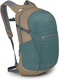 Osprey Daylite Plus Commuter Backpack - Lightweight, Everyday Pack with Laptop Sleeve and Water Bottle Pockets - Ideal for Campus, Work, and Travel with Versatile Storage, Cascade Blue/Latte Brown