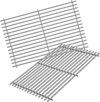 jkxoo 2Pack 19.5'' Stainless Steel Cooking Grill Grates Replacement for Weber Genesis 300 Series, Genesis E310 E320 E330 S310 S320 S330, Replacement Parts for Weber 7528/7524