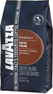 Super Crema Whole Bean Espresso Coffee, 2.2lb Bag, Vacuum-Packed, Sold as 1 Each