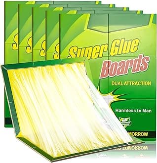 Pest Sticky Pads Trap,Multi-Use Pest Trap Boards, 6 Packs Pest Sticky Boards,Large Extra Strong Sticky Trap for Multiple Insects in Indoor Outdoor Home Kitchen Garden Garage