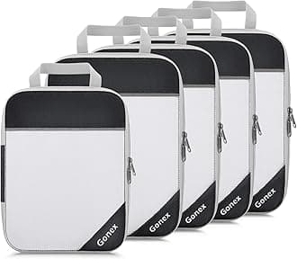 Gonex Compression Packing Cubes, Extensible Storage Mesh Bags Organizers