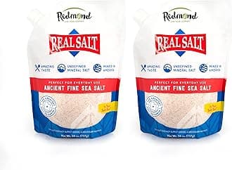 Ancient Fine Sea Salt, Unrefined Mineral,26oz Pouch (Pack of 2)