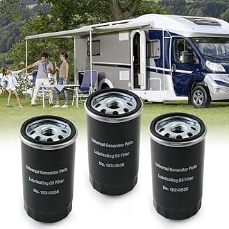 PACEWALKER 3PCS 122-0836 Oil Filter Fit for Onan RV QG Generators 5500 7000 Series HGJAA HGJAB HGJAC Replaces OE 01220836 B7238 PH2875 PH10027