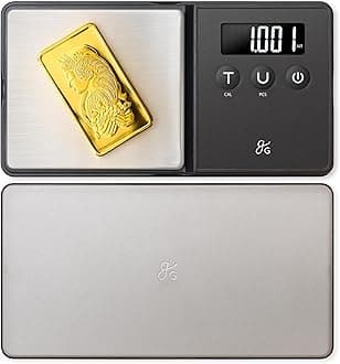 Greater Goods Precision Pocket Scale - 300 x 0.01g, Digital Milligrams Scale with 6 Units for Jewelry, Coins, Herbs, Food and Small Precise Things