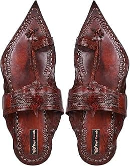 Royal Khwaab Kolhapuri Chappal for Men|Kolhapuri Slippers for Men|Kolhapuri Shoes for Men|Leather Slippers for Men|Wedding Slippers for Men-B1