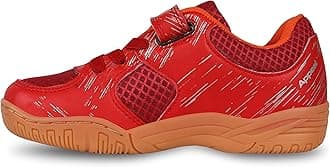 Nivia Appeal Kids Badminton Shoes | Non-Marking Shoes for Badminton | Perfect Court Shoes for Young Players| (Red) | Size UK13