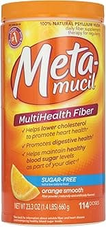Metamucil, Smooth Texture, Sugar Free, Orange, 23.4 oz