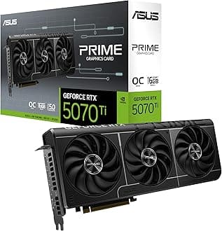 The SFF-Ready Prime GeForce RTX™ 5070 Ti OC Edition 16GB GDDR7 Graphics Card (PCIe® 5.0, 16GB GDDR7, HDMI®/DP 2.1, 2.5-Slot, Axial-tech Fans, Dual BIOS)