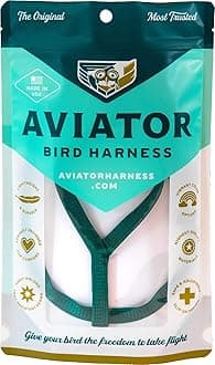 The AVIATOR Pet Bird Harness and Leash: Large Green