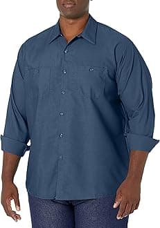Red Kap Men's Men's Long Sleeve Enhanced Visibility Work Shirt Shirt (Pack of 1)