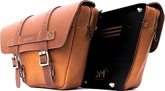 Trip Machine Company Wingman Side Panel Bag for Royal Enfield Interceptor 650 / Continental GT 650 (Vintage Tan, Pair)