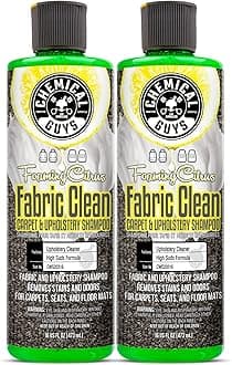 Chemical Guys CWS2031602 Foaming Citrus Fabric Clean Carpet & Upholstery Shampoo & Odor Eliminator (Car Carpets, Seats & Floor Mats), Safe for Cars, Home, Office, & More , 16 fl oz, 2 Pack