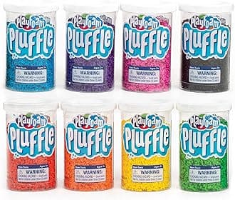 Educational Insights Playfoam Pluffle for Sensory Bins with 8 Colors, Set of 8, Ages 3+