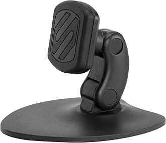 Scosche MAGMS2 MagicMount Universal Magnetic Mini Mat Mount Phone Holder for Mobile Devices, Smartphone GPS Device, Car Dash, Home Office, Black