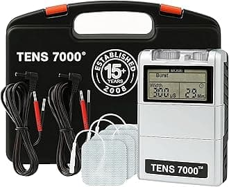 TENS 7000 Digital TENS Unit with Accessories - TENS Unit Muscle Stimulator for Back Pain Relief, General Pain Relief, Neck Pain, Sciatica Pain Relief, Nerve Pain Relief