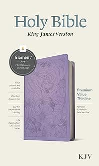 KJV Premium Value Thinline Bible, Filament Enabled Edition (: King James Version, Garden Lavender, Leatherlike, Thinline Reference, Filament Enabled
