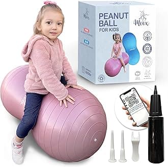 Meex Sensory Peanut Ball for Kids Therapy and Exercise - Enhance Balance, Motor Skills and Physical Therapy Calming Development with Our Yoga Ball - Flexible Seating for Autistic Children