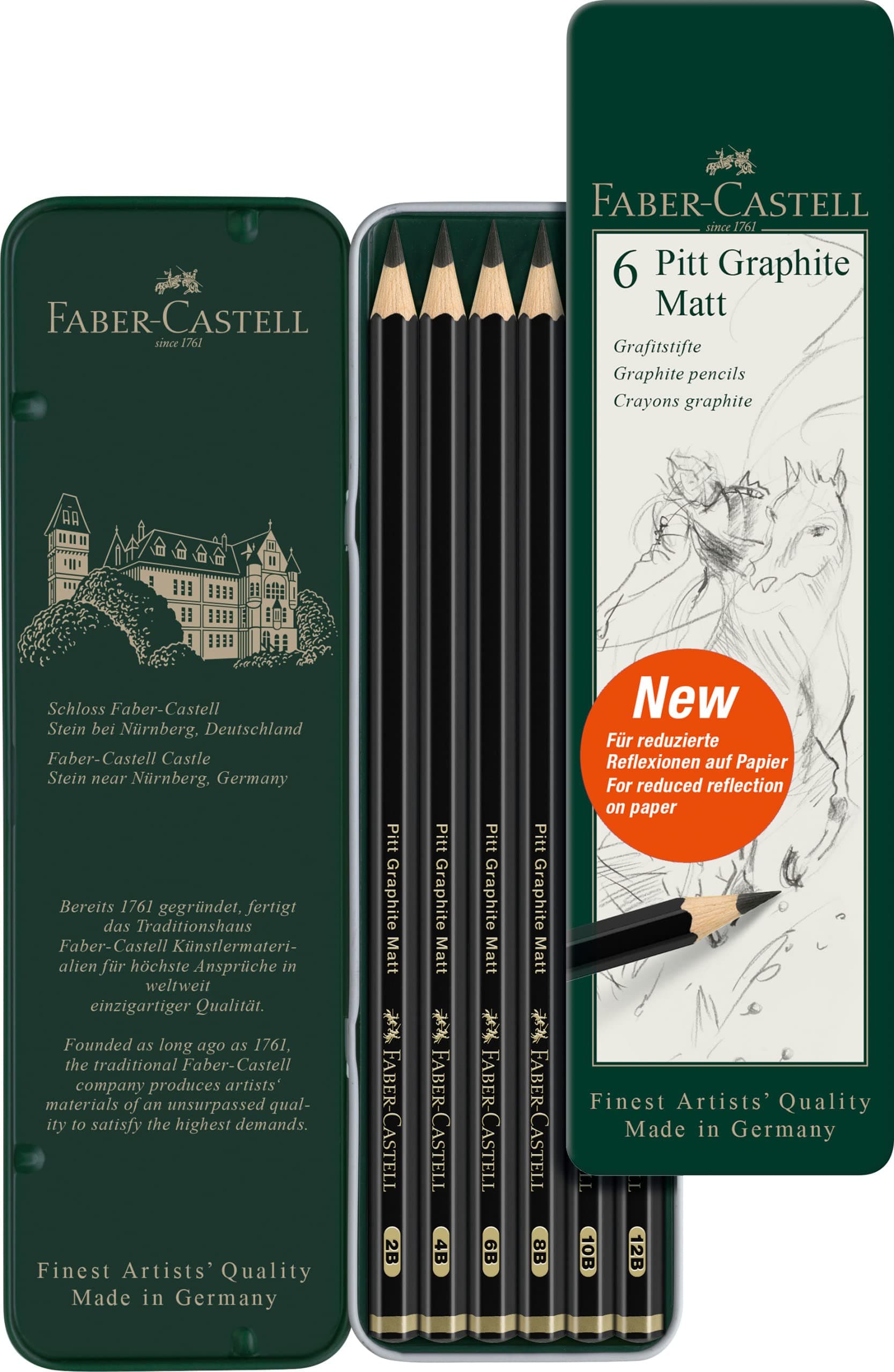 Faber-Castell Pitt Graphite Matt-Set of 6