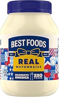 Real Mayonnaise Mayo Jar For A Creamy Sandwich Spread or Condiment Gluten-Free, Made With 100% Cage-Free Eggs 30 oz