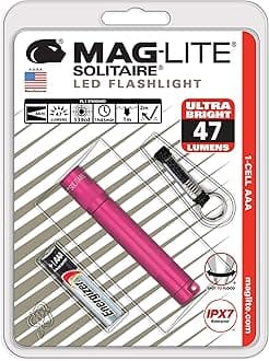 MagLiteSolitaire LED 1-Cell AAA Flashlight Hot Pink