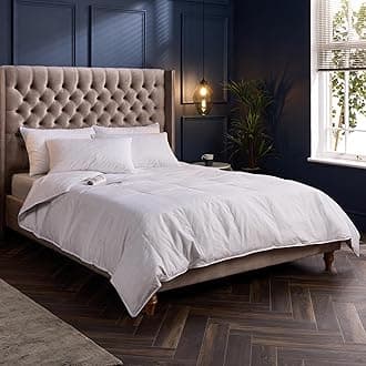 Snuggledown Hungarian Goose Down King Size Duvet 4.5 Tog - Lightweight Summer Quilt with Ethically Sourced 80:20 Blend | UK-Made, 300tc Cotton Cover, Box Stitch, Washable (225 × 220cm)