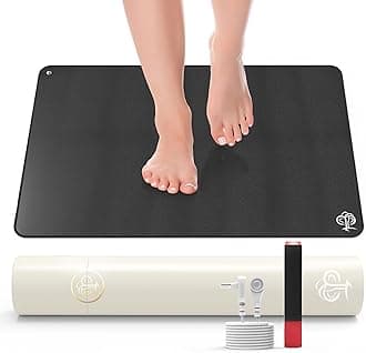 Grounding Mat for Feet 3MM Thickened Earthing Mat Grounding Pad for Improve Sleep, Pain Relief, Inflammation, Reduce Anxiety, Grounding Mats for Working
