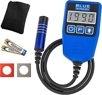 Coating Thickness Gauge for Car DX-13-S-AL | Paint Thickness Gauge Steel and Aluminium Bodies | Paint Meter Movable Flat Probe | Paint Tester Measuring Range up to 3000 µm | Made in EU