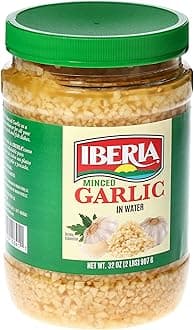 beria Minced Garlic in Water Convenient, Ready to use Minced Garlic, Bold Flavor as Fresh Garlic, Pack of 1